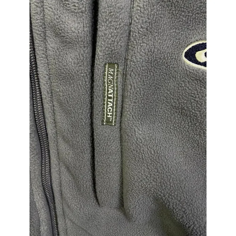 Drake Heavy Fleece Waterfowl Magnattach Georgia Bulldogs Zip Green Jacket Mens S